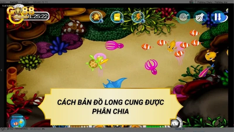 Cách Bản Đồ Long Cung Được Phân Chia